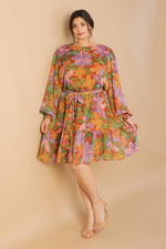 MUTED GARDEN WOVEN MINI DRESS