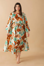 MYSTIC TWILIGHT WOVEN MIDI DRESS