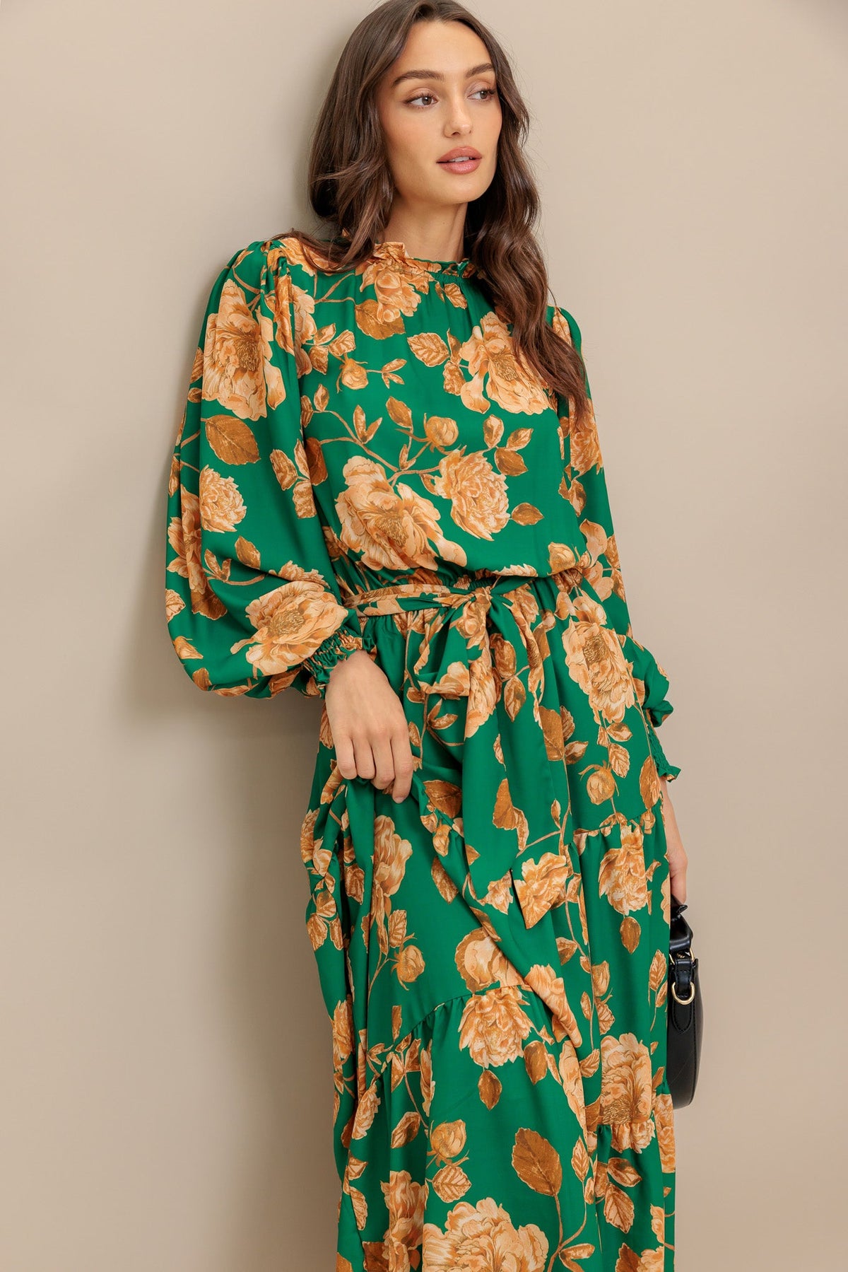 SONGS ABOUT YOU WOVEN MIDI DRESS