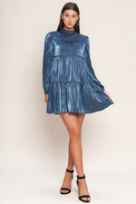 SERENITY CALLING WOVEN BABYDOLL MINI DRESS