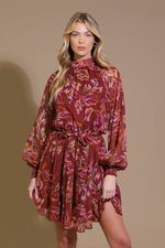 ARTISTIC ESSENCE WOVEN MINI DRESS