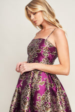 ALONG THE WAY WOVEN MIDI DRESS