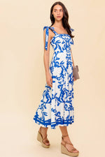 ADAIR PASSPORT TO THE SUN WOVEN MIDI DRESS