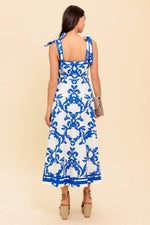 ADAIR PASSPORT TO THE SUN WOVEN MIDI DRESS