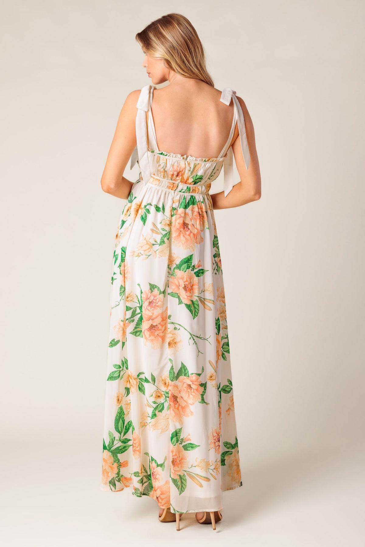 A PERFECT MATCH WOVEN MAXI DRESS