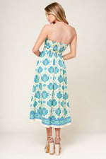 THRIVING POISE WOVEN MIDI DRESS