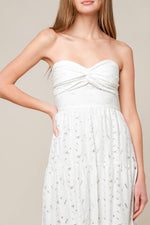 WISHING WELL WHITE WOVEN LACE MAXI DRESS