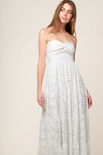 WISHING WELL WHITE WOVEN LACE MAXI DRESS