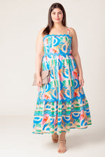 A HEAD START WOVEN MIDI DRESS