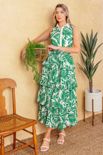 PARK AVENUE WOVEN WOVEN MIDI DRESS