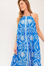 FOR THE DREAMERS BLUE WOVEN MAXI DRESS