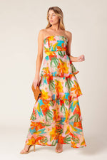 HALF PAST SUNSET WOVEN MAXI DRESS