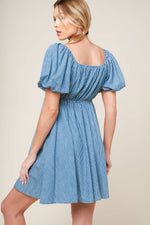 SOMETHING NICE WOVEN MINI DRESS