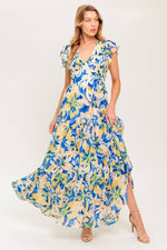 ECHOES OF YOU FLORAL WOVEN MAXI DRESS