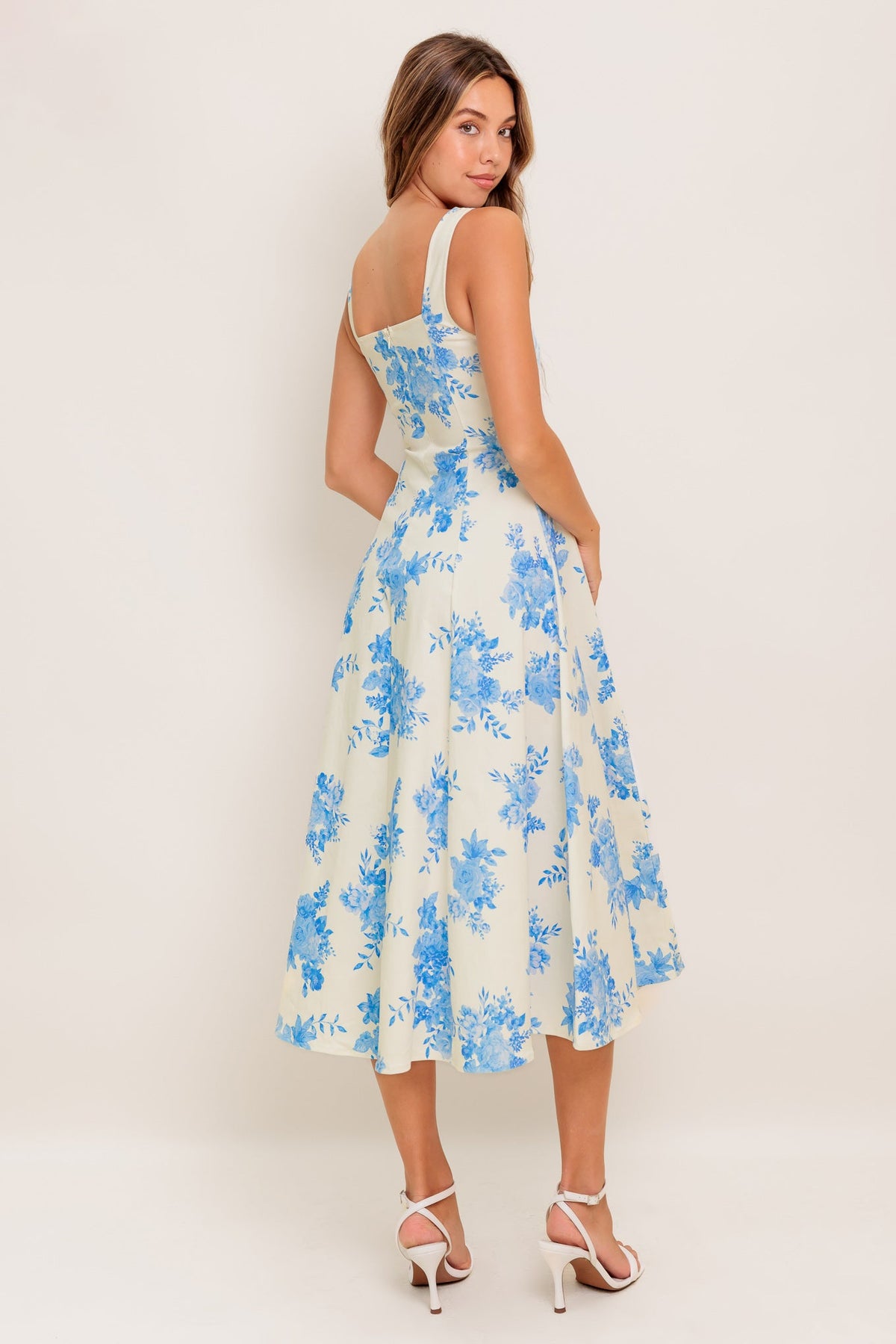 BLUEBELL BREEZE WOVEN MIDI DRESS