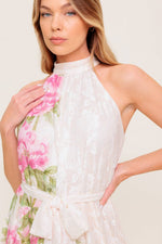 BOTANICAL DREAM WOVEN LACE MAXI DRESS