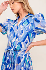 FAITHFUL WISH OYSTER WOVEN MDI DRESS