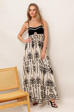 PALM PARADISE WOVEN MAXI DRESS