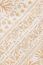 BOHO TROPIC DRAPE WOVEN MIDI DRESS