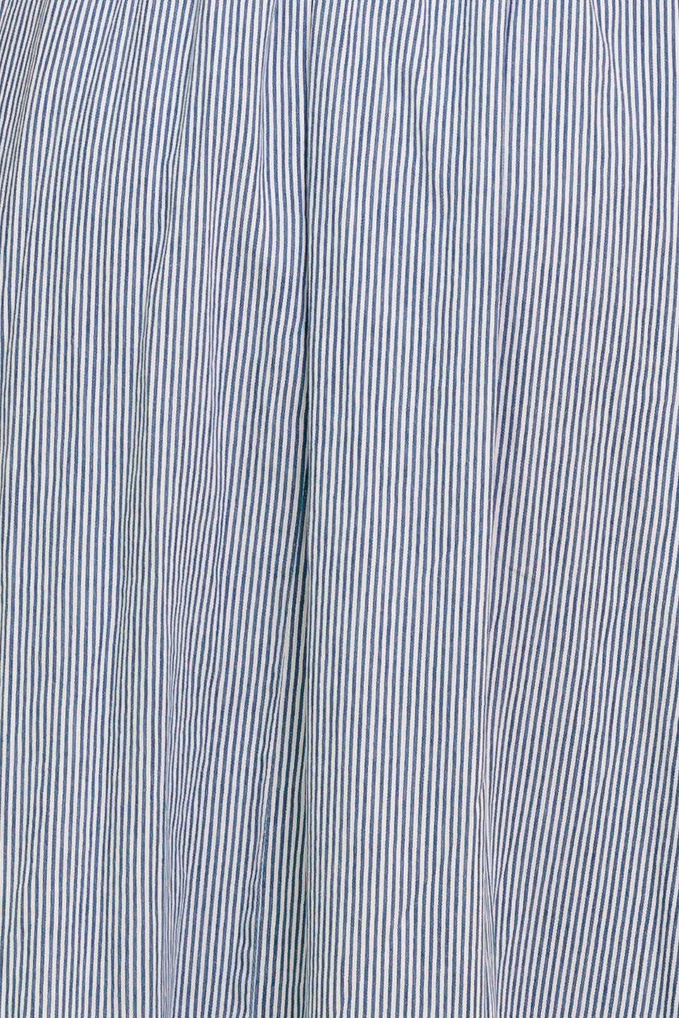 COZY GARDEN IVORY BLUE WOVEN MIDI DRESS