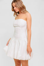 TWILIGHT WISH WOVEN TWILL MINI DRESS