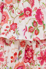 FLORAL RHAPSODY WOVEN MAXI DRESS