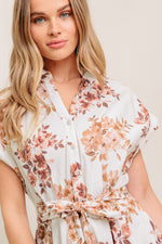 MAPLE GARDEN WOVEN MIDI DRESS