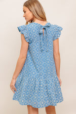 CUPCAKE SMILE WOVEN EYELET BABYDOLL DRESS