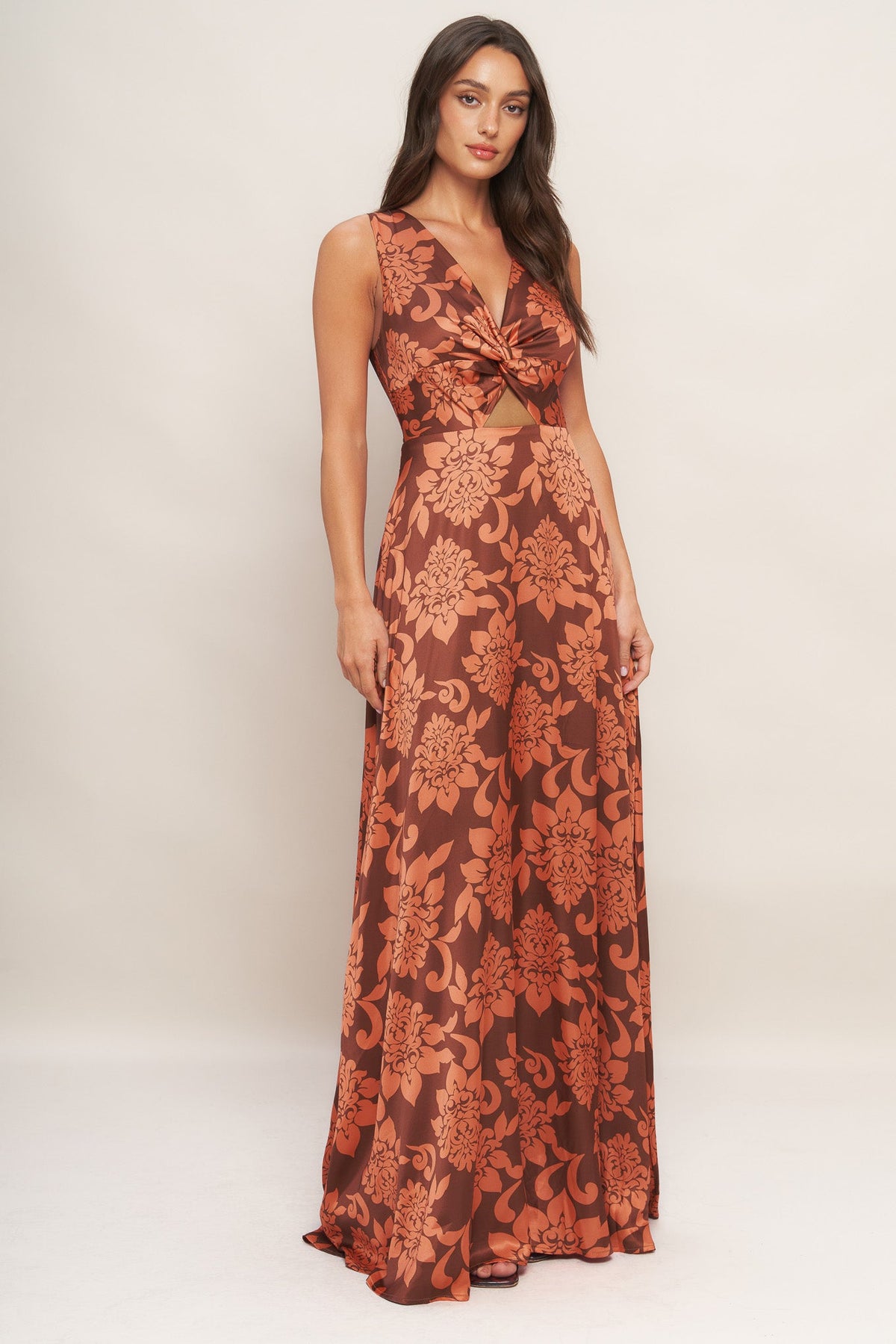 AURORA FLEUR WOVEN MAXI DRESS