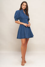 WESTWOOD CHARM DENIM MINI DRESS