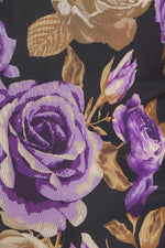 VIOLET EMBRACE POWER MESH MIDI DRESS