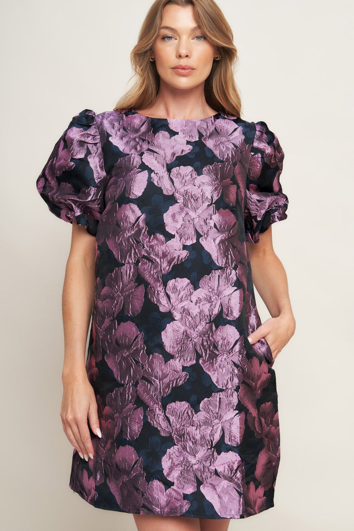 PARTY PERFECT WOVEN MINI DRESS