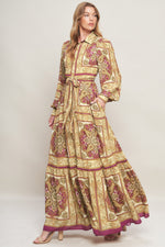 ROYAL BOHO ENERGY WOVEN MAXI DRESS