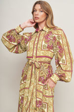 ROYAL BOHO ENERGY WOVEN MAXI DRESS