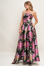 GLAMOUR GARDEN WOVEN MAXI DRESS