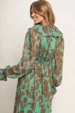 BOTANIC DREAMS WOVEN MAXI DRESS