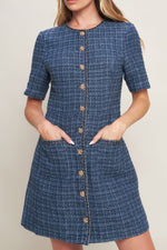MODERN ICONIC TWEED MINI DRESS