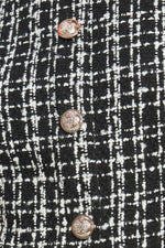 MODERN ICON TWEED WOVEN MINI DRESS