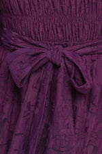 PASSION PLUM WOVEN LACE MINI DRESS