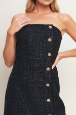 CITYLIGHT SPARK TWEED MINI DRESS