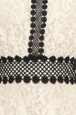 PETITE LUNE WOVEN LACE MIDI DRESS