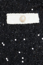 MIDNIGHT GLAM SEQUIN MINI DRESS