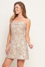 LUMIÈRE BLOSSOM WOVEN MINI DRESS