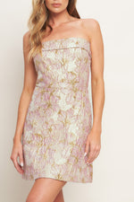 LUMIÈRE BLOSSOM WOVEN MINI DRESS