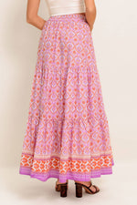 WHISPERING LAVENDER WOVEN MAXI SKIRT