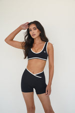 I Am Right Where I Need To Be Black Butter Sports Bra