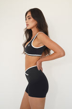 I Am Right Where I Need To Be Black Butter Sports Bra