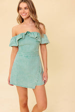 YOURS TO KEEP NAVY WOVEN ROMPER