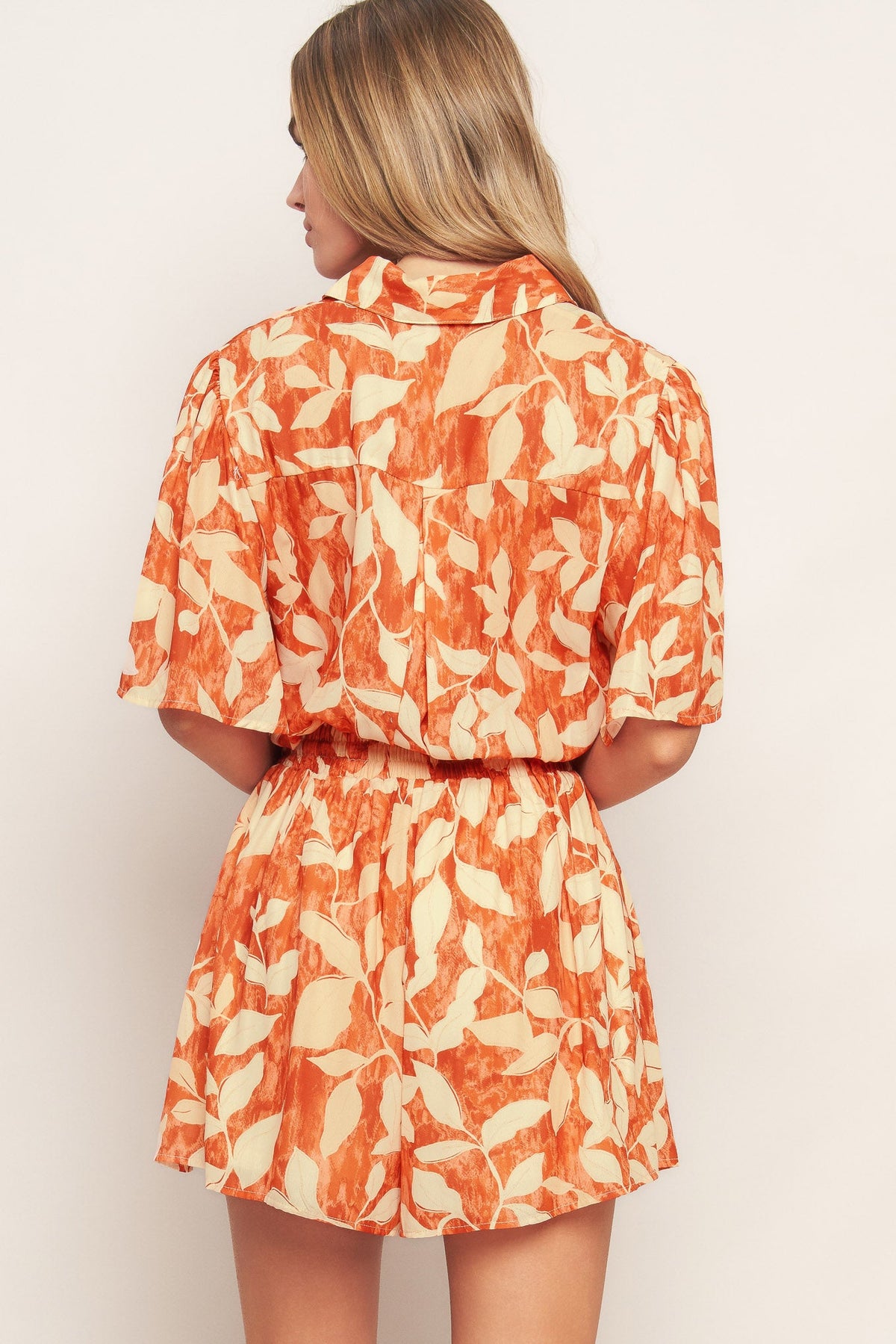 TIMELESS GRACE WOVEN ROMPER