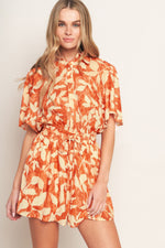 TIMELESS GRACE WOVEN ROMPER